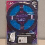 kit tira de led tipo neon 5 m azul