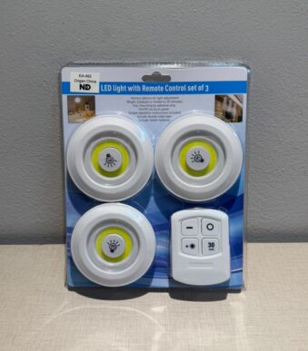 KIT SET 3 LUCES CON CONTROL REMOTO EA-492