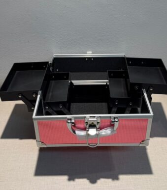ORGANIZADOR DE MAQUILLAJE VALIJA ALUMINIO