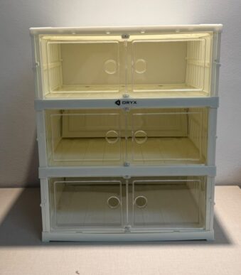 ZAPATERO PLEGABLE BEIGE 3 NIVELES 44X35X54CM OR-SH01