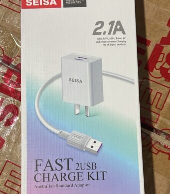 cargador seisa + cable 1 m v8 2.1 am REAL