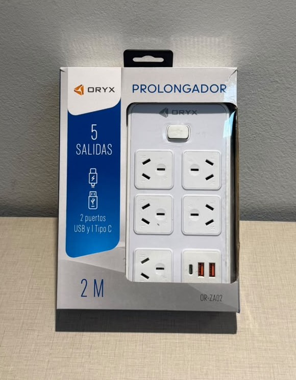 PROLONGADOR 5 SALIDAS ORYX - OR-ZA02 PROLONGADOR 5 SALIDAS ORYX - OR-ZA02