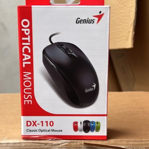 MOUSE GENIUS AZUL/NEGRO/ROJO DX-110