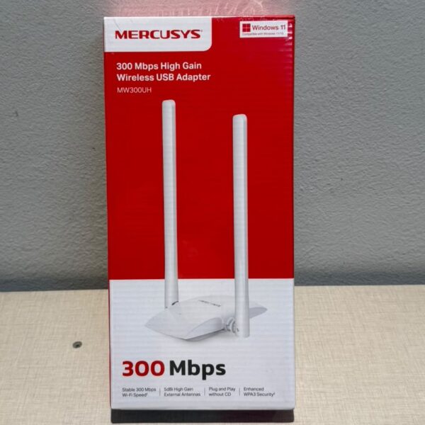 ADAPTADOR WIFI USB CON ANTENAS - WIRELESS USB MW300UH