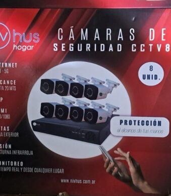 KIT AHD CCTV CAMARAS 8 CON DISCO 500 gb