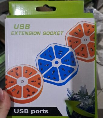 zapatilla hexagonal en caja