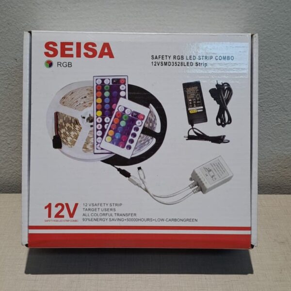 KIT TIRA 3528 RGB CON CONTROLADORA + FUENTE seisa