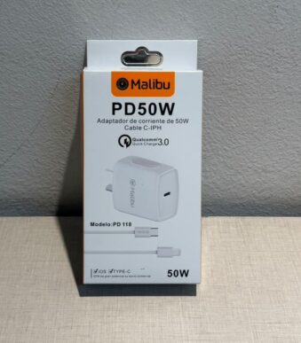 CARGADOR TIPO C A  IPH  50 W PD118-C MALIBU