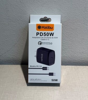 CARGADOR TIPO C A TIPO C 50 W PD118-C MALIBU