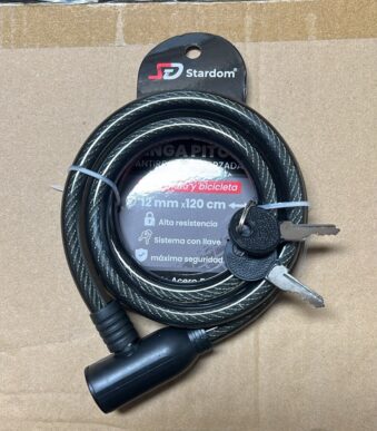 Linga para moto 1,2 m con llave SD1058