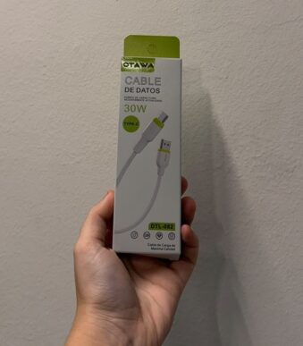 cable otawa usb a tipo c modelo dtl-082 1 m cajita hasta 30w