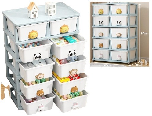ORGANIZADOR CON RUEDAS 10 CAJONES JY6815