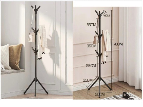 PERCHERO  ORGANIZADOR ROPA DE PIE MODELO KR-65165 170CM