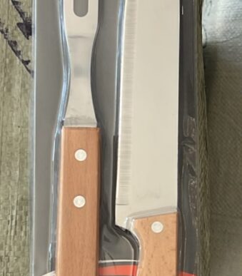 SET DE CUCHILLO Y TENEDOR PARA ASADO 16803-1