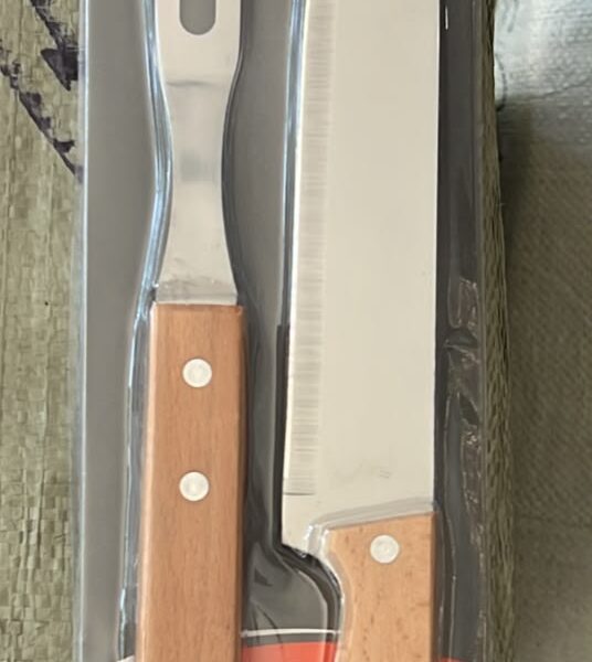 SET DE CUCHILLO Y TENEDOR PARA ASADO 16803-1