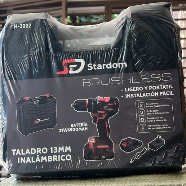 TALADRO INALAMBRICO STARDOM H-3002 2 BATERIAS 13MM