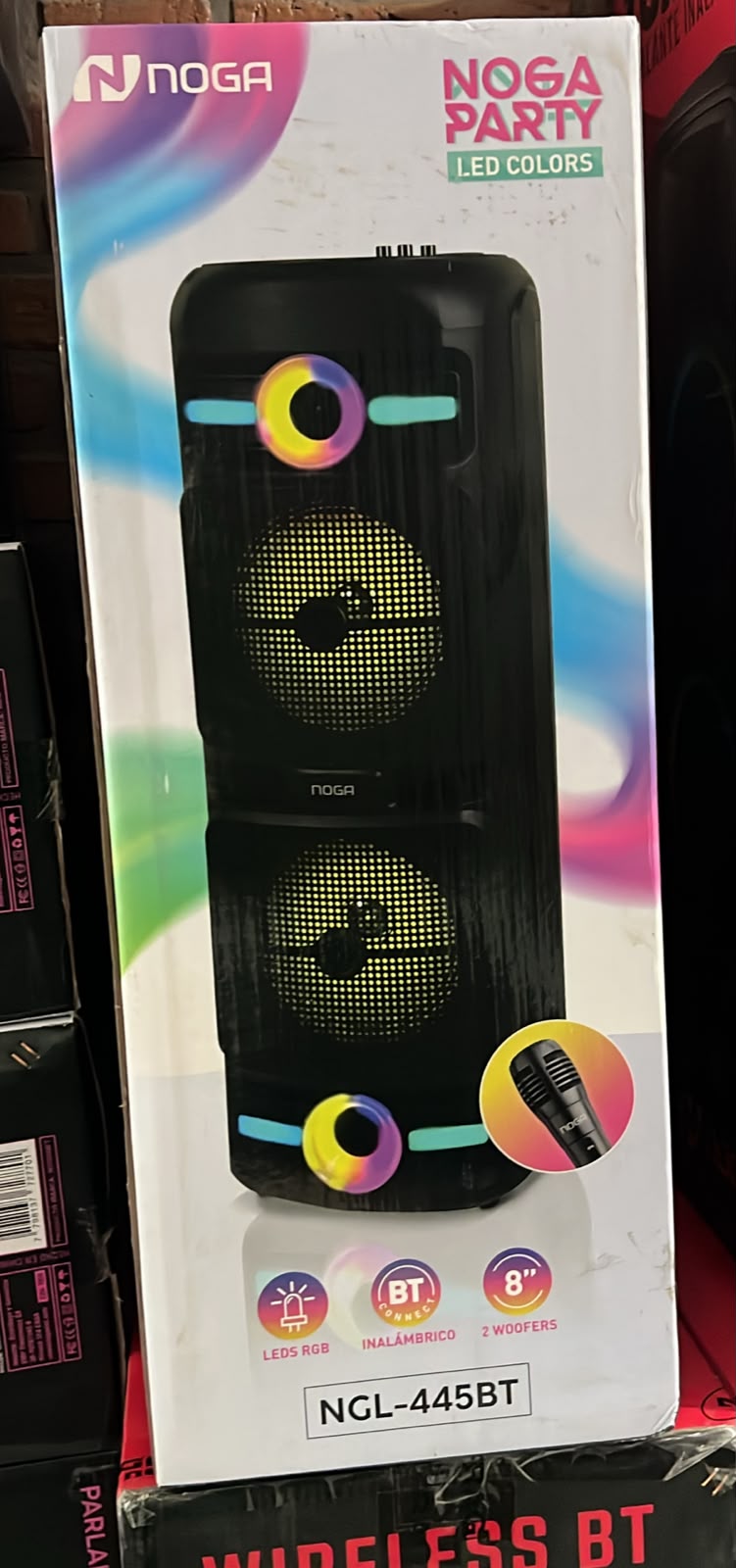 Torre Noga Net Ngl-445bt 2 X 8 Pulgadas