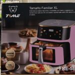 FREIDORA DE AIRE 10L ROSA Y PLATEADO TIME 5809