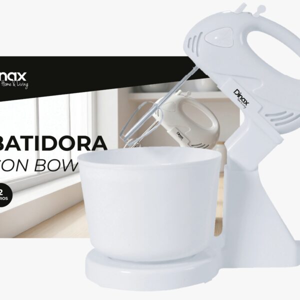 BATIDORA DE MANO CON BOWL DINAX LICPL0300HMB02