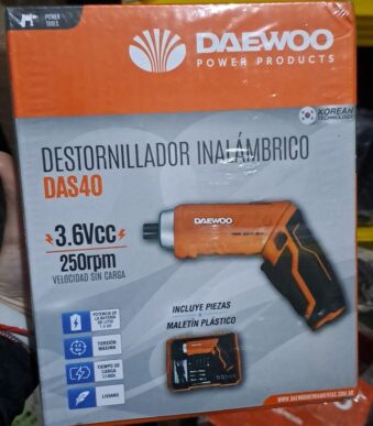 DESTORNILLADOR INALAMBRICO DAEWOO - DAS40