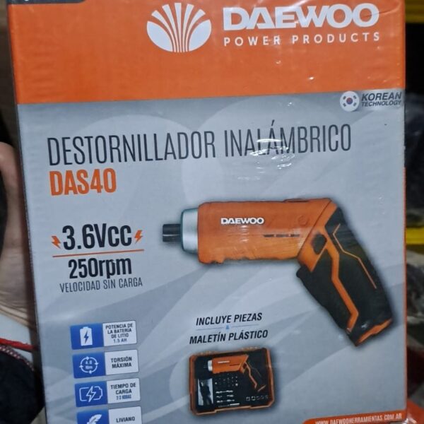 DESTORNILLADOR INALAMBRICO DAEWOO - DAS40