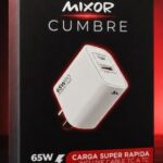 CARGADOR 220V 65W - CUMBRE - 1 USB + 1 TC + PD +CABLE TC - MIXOR