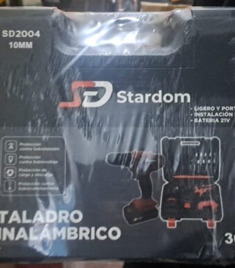 TALADRO INALAMBRICO 36V SD2004 STARDOM CON ACCESORIOS 2 BATERIAS