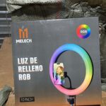 ARO DE LED RGB COLORES  26 CM CON TRIPODE 2M MELECH-466
