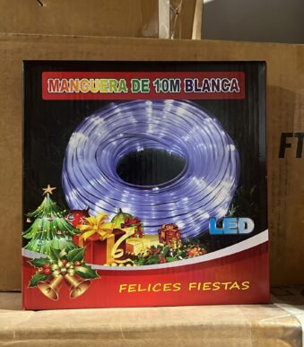 MANGUERA LED 10 METROS BLANCO POL-14