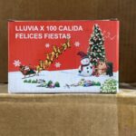 LLUVIA POR 100 LEDS BLANCO CALIDA POL-26