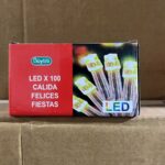 LUZ NAVIDEÑA 100 LEDS BLANCO CALIDO POL 6