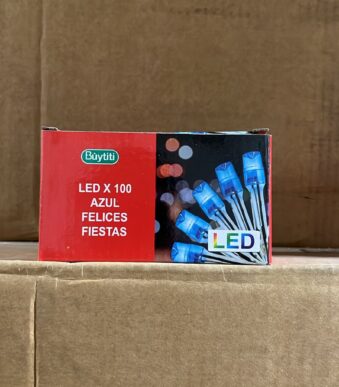 LUZ NAVIDEÑA 100 LEDS COLOR AZUL POL 7