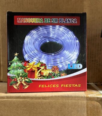 MANGUERA LED 5 METROS BLANCO POL 11