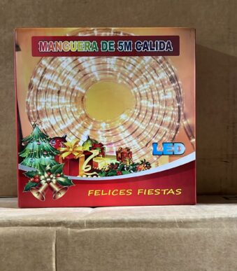 MANGUERA LED 5 METROS BLANCO CALIDO POL 12