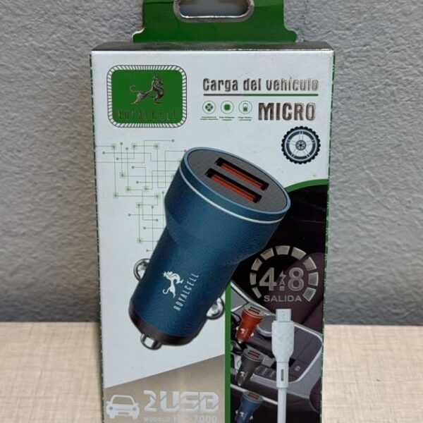 CARGADOR DE AUTO ROYALCELL RC-7000 MICRO USB