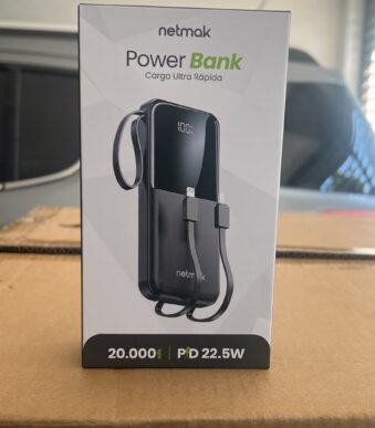 POWER BANK 10.000 MAH  CARGA RAPIDA NETMAK NM-PB14 CARGA INALAMBRICA