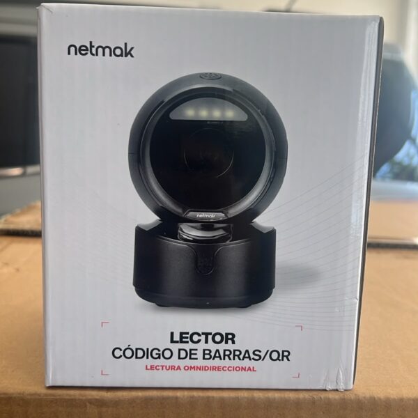 LECTOR DE CODIGO DE BARRAS NETMAK NM-LC605 CON USB Y LECTOR QR 1D /2D