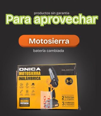 MOTOSIERRA INALAMBRICA ONICA - OFERTA (DETALLE)