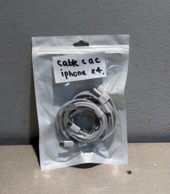 CABLE DE IPHONE C - C EN BOLSITA X4