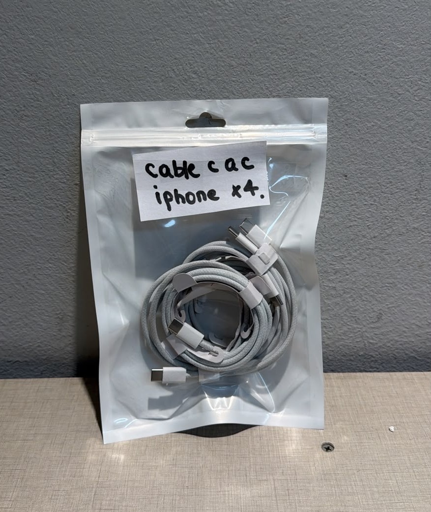 CABLE DE IPHONE C - C EN BOLSITA X4 CABLE DE IPHONE C - C EN BOLSITA X4