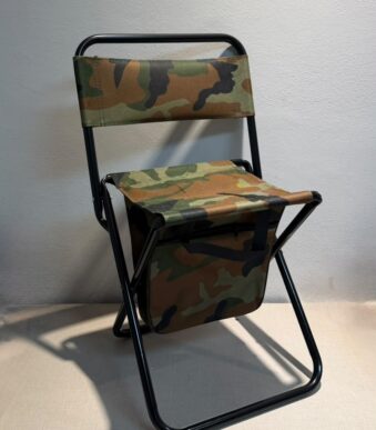 SILLA PLEGABLE CAMPING MILITAR CON BOLSO ABAJO EA-223