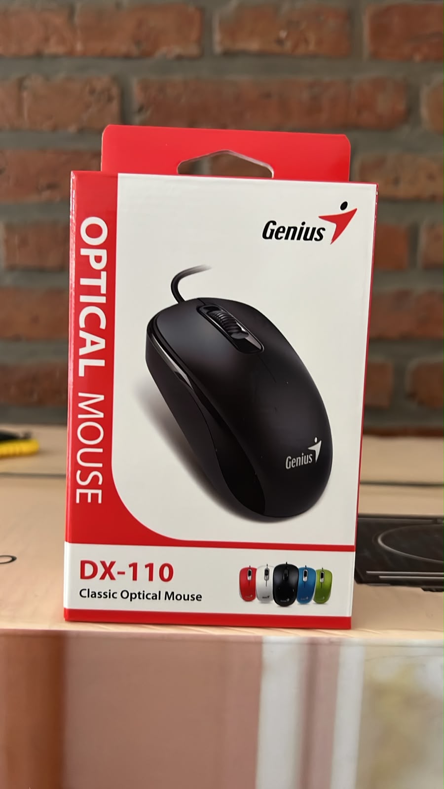 Mouse Genius Azul/negro/rojo Dx-110 Ficha Ps2