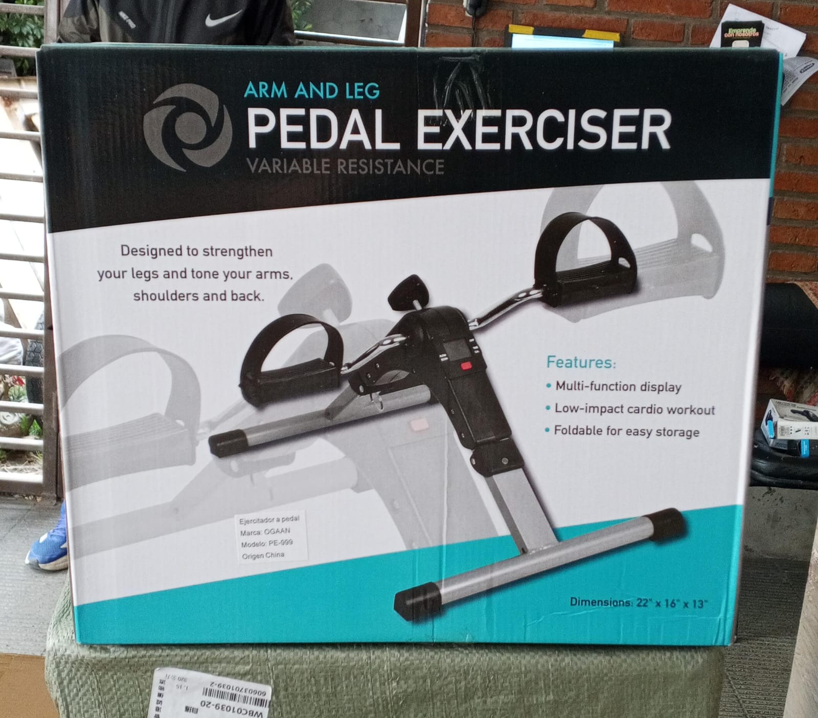 PEDALERA DE REHABILITACION KINESIOLOGIA PE-999 PEDALERA DE REHABILITACION KINESIOLOGIA PE-999