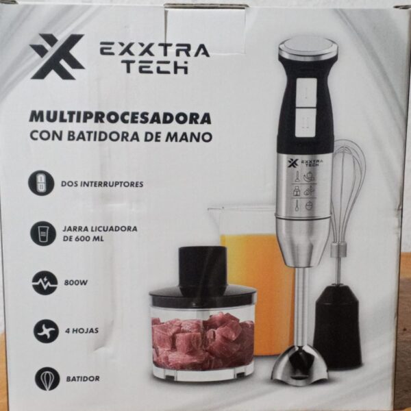 KIT MINI PIMER LICUADORA DE MANO EXTRATECH MP-001