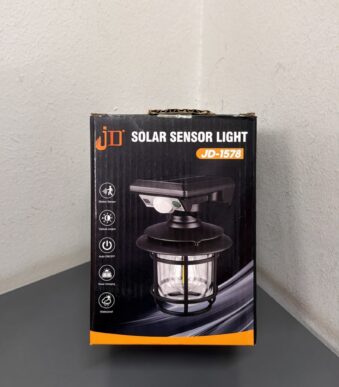 LAMPARA SOLAR CON SENSOR Y BATERIA 1578