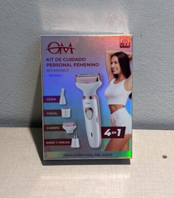 DEPILADORA RECARGABLE - OM  4 EN 1 PORTATIL USB OM-6043