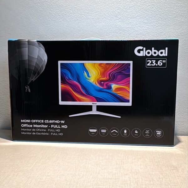 MONITOR GLOBAL HD 1920X1080  23.6 PULGADAS BLANCO WHITE