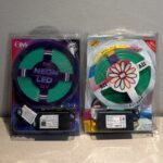 luz led tipo neon con fuente color verde