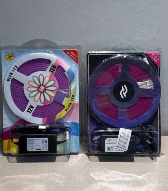 kit tira de led tipo neon 5 m violeta