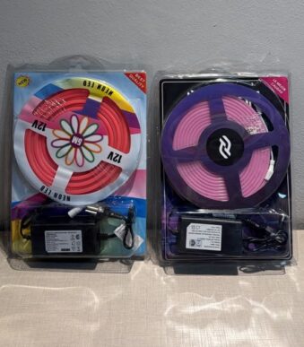 kit tira de led tipo neon 5 m rosa